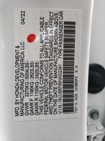 2022 ACURA TLX TECH A - 19UUB6F56NA002341