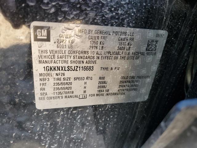 1GKKNXLS5JZ116683 GMC Acadia Denali