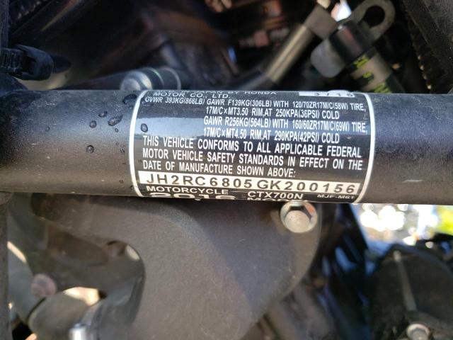 2016 HONDA CTX700 N JH2RC6805GK200156