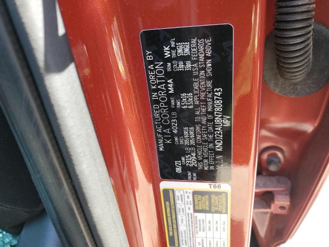 KNDJ23AU8N7808743 KIA SOUL LX