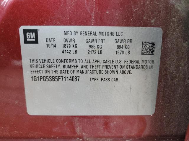2015 CHEVROLET CRUZE LTZ - 1G1PG5SB5F7114087