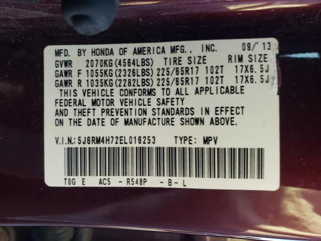 5J6RM4H72EL016253 Honda CR-V EXL