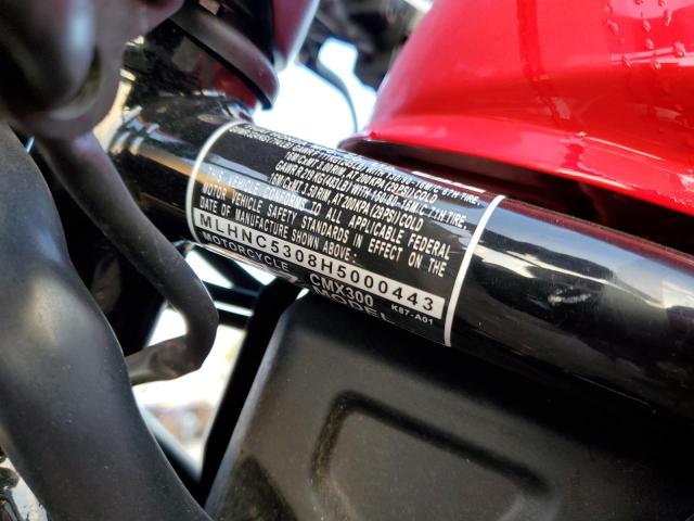 2017 HONDA CMX300 - MLHNC5308H5000443