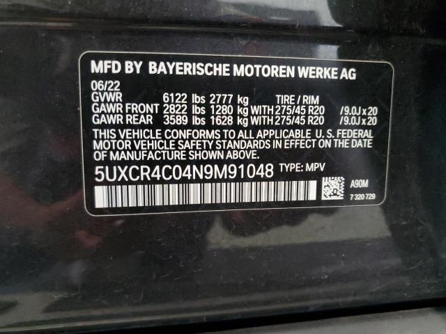 5UXCR4C04N9M91048 BMW X5 SDRIVE 13