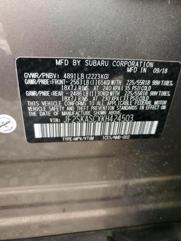 JF2SKASCXKH424503 Subaru Forester Limited
