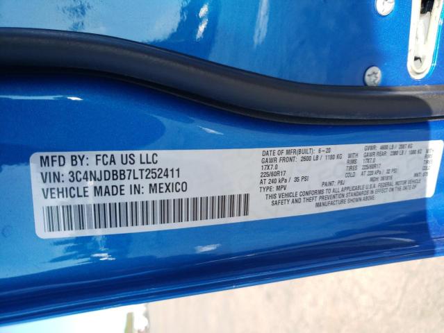 3C4NJDBB7LT252411 Jeep Compass Latitude