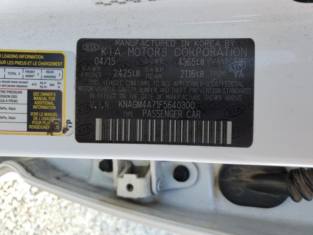 KNAGM4A71F5640300 KIA Optima Lx