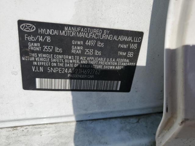 5NPE24AF2JH692762 Hyundai SONATA SE