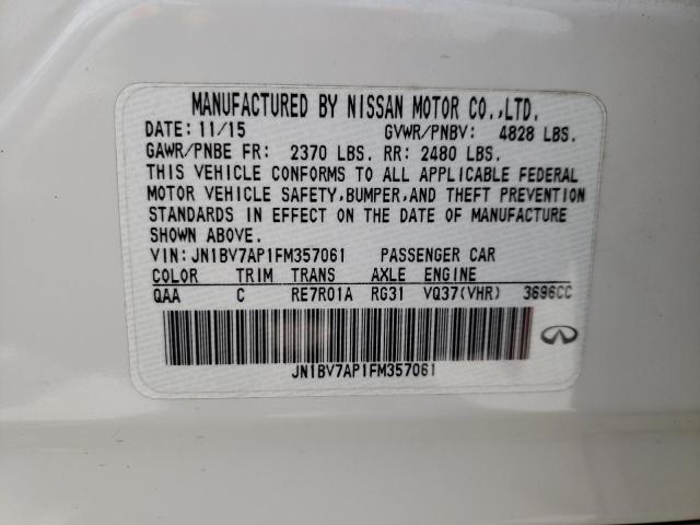 JN1BV7AP1FM357061 Infiniti Q50 BASE