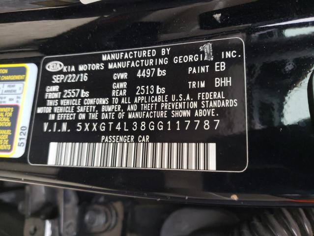 5XXGT4L38GG117787 KIA Optima Lx