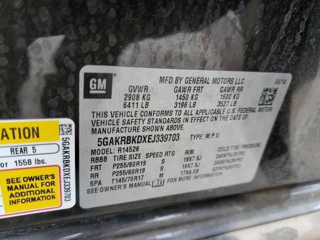 5GAKRBKDXEJ339703 Buick Enclave