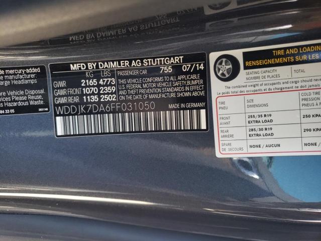 WDDJK7DA6FF031050 Mercedes-Benz SL 550