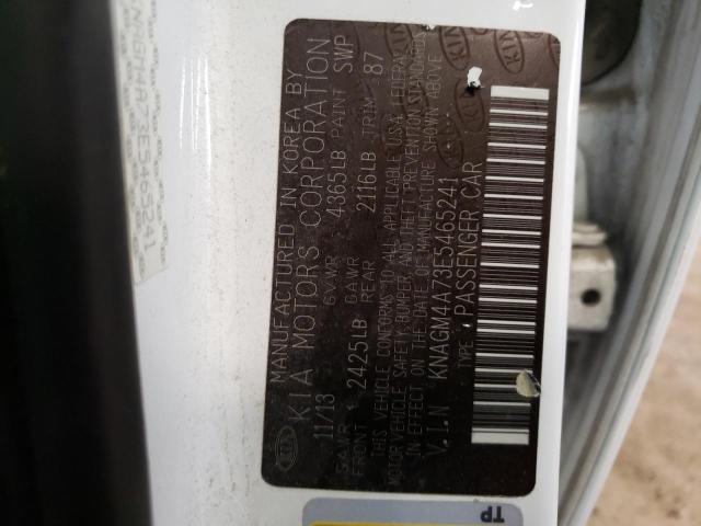 KNAGM4A73E5465241 KIA Optima Lx