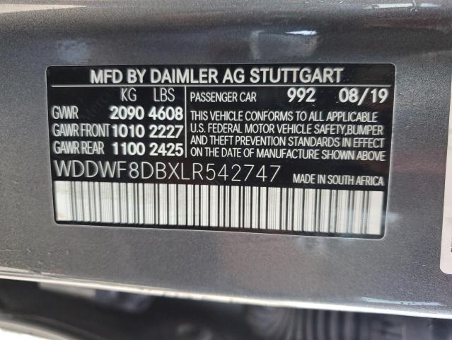 WDDWF8DBXLR542747 Mercedes-Benz C 300