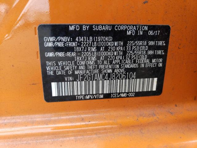 JF2GTAMC4J8206104 Subaru Crosstrek Limited