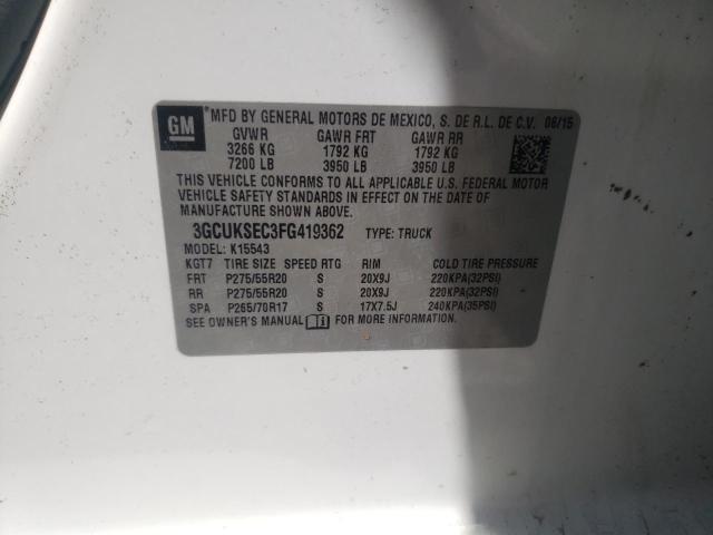 2015 CHEVROLET SILV1500 4 3GCUKSEC3FG419362