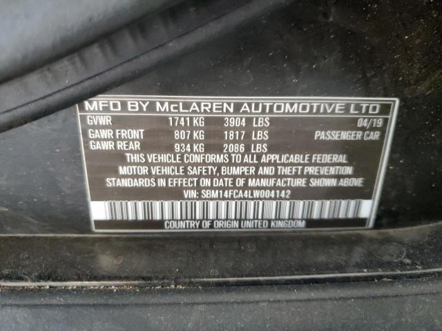 2020 MCLAREN AUTOMOTIVE 720S SBM14FCA4LW004142