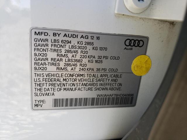 WA1AHAF78HD040896 2017 AUDI Q7, photo no. 13