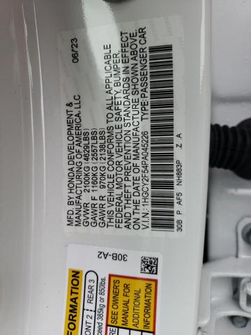 1HGCY2F54PA045226 Honda Accord Hybrid Sport