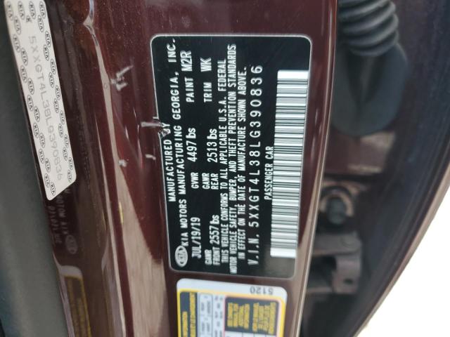 5XXGT4L38LG390836 KIA Optima Lx