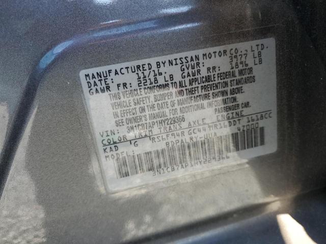 3N1CB7AP1HY229366 Nissan Sentra Sr Turbo
