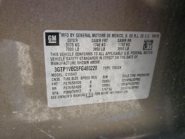 3GTP1VEC5FG480228 GMC Sierra C1500 Slt