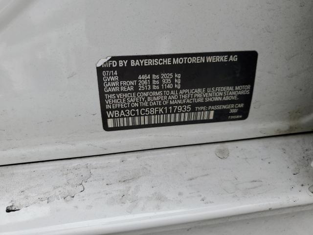 WBA3C1C58FK117935 BMW 328 I Sulev