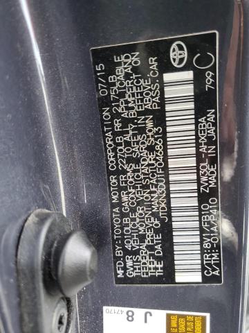 2015 TOYOTA PRIUS - JTDKN3DU1F0468613