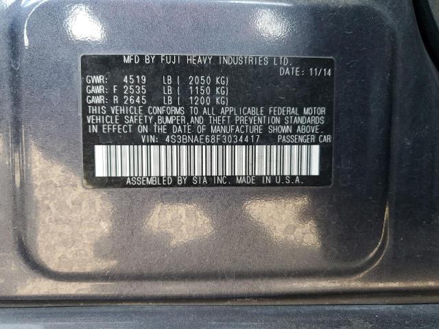 4S3BNAE68F3034417 Subaru Legacy 2.5i Premium