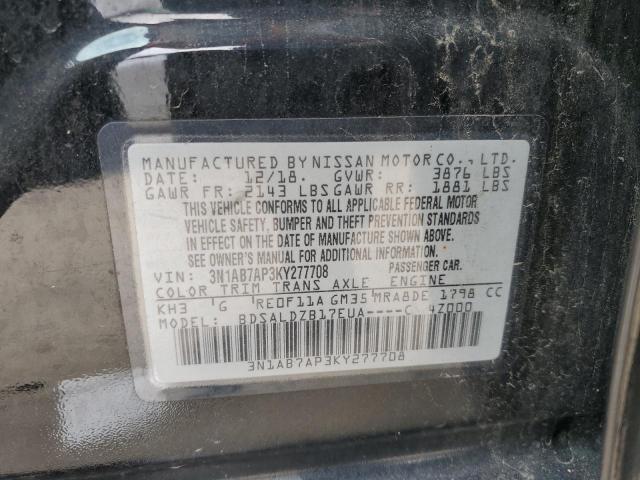 3N1AB7AP3KY277708 Nissan SENTRA S