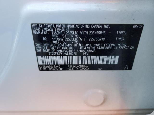 2T3DFREV1HW686078 Toyota Rav4 Limited