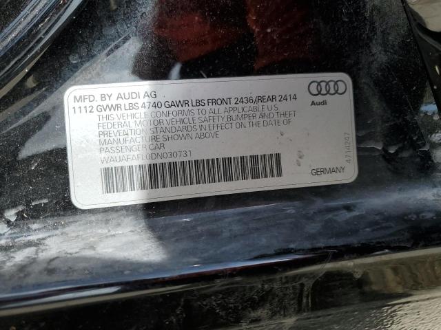 VIN WAUAFAFL0DN030731 2013 Audi A4, Premium no.12