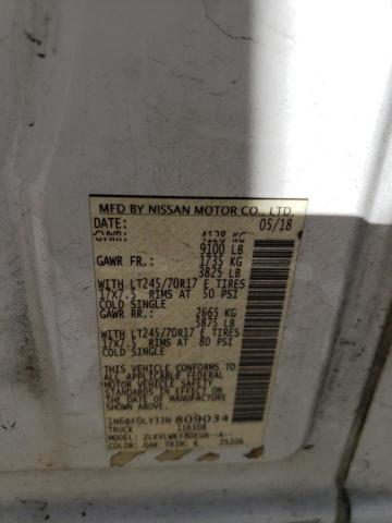 2018 NISSAN NV 2500 S - 1N6BF0LY3JN809034