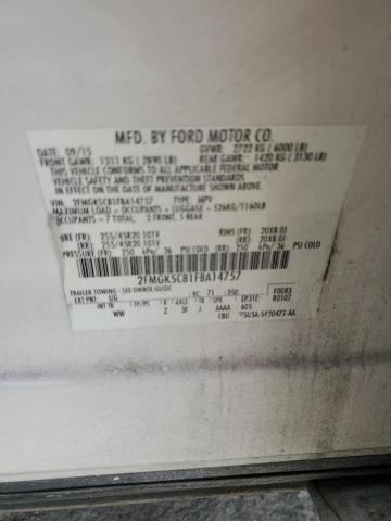 2FMGK5C81FBA14757 Ford FLEX SEL