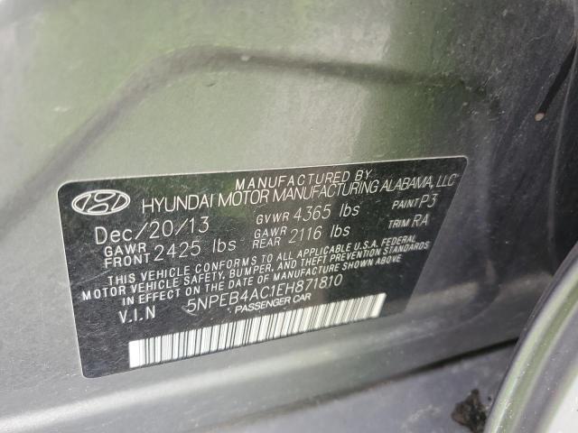 5NPEB4AC1EH871810 | 2014 HYUNDAI SONATA GLS