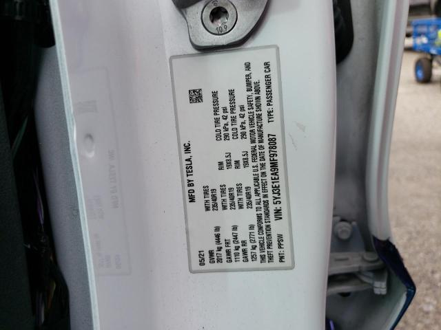 2021 TESLA MODEL 3 - 5YJ3E1EA9MF978087