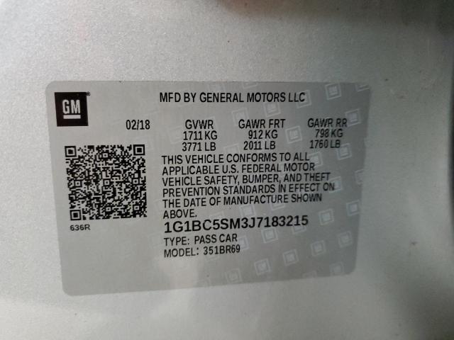 1G1BC5SM3J7183215 Chevrolet CRUZE LS