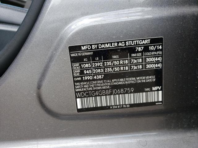 VIN WDCTG4GB8FJ068759 2015 Mercedes-Benz GLA-Class,... no.13