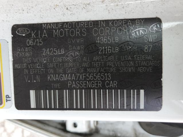 KNAGM4A7XF5656513 KIA Optima Lx