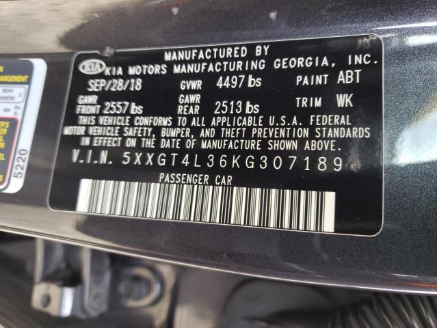 5XXGT4L36KG307189 KIA Optima Lx