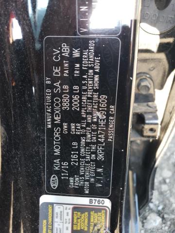 3KPFL4A71HE091609 KIA FORTE LX
