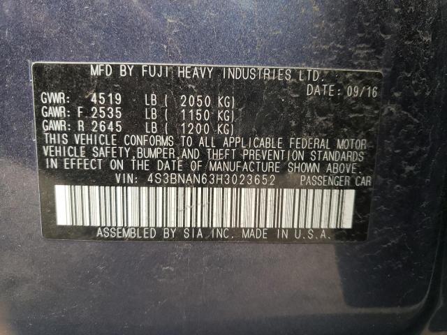 4S3BNAN63H3023652 Subaru Legacy 2.5i Limited