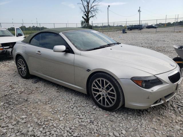 VIN: WBAEK13486CN77822 Auction: COPART Lot: 66743303 Location: IN - CICERO WBAEK13486CN77822 BMW 6 SERIES 2006 SILVER Photo 4