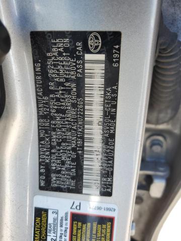 2017 TOYOTA CAMRY LE - 4T1BF1FK7HU722605