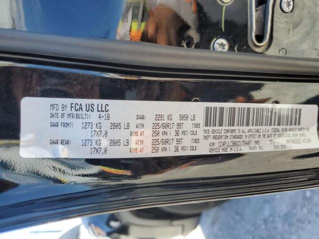 1C4PJLCB6KD175407 Jeep Cherokee Latitude