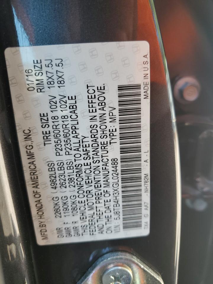 5J8TB4H3XGL024488 2016 Acura Rdx