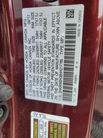 2HKRW6H38HH217785 Honda CR-V LX