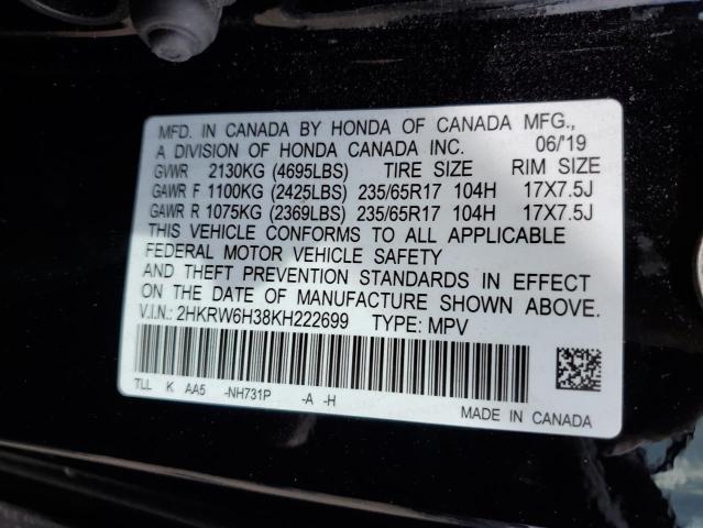 2HKRW6H38KH222699 Honda CR-V LX
