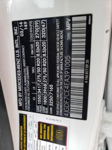 4JGDF7CE4EA391005 Mercedes-Benz Gl 450 4matic
