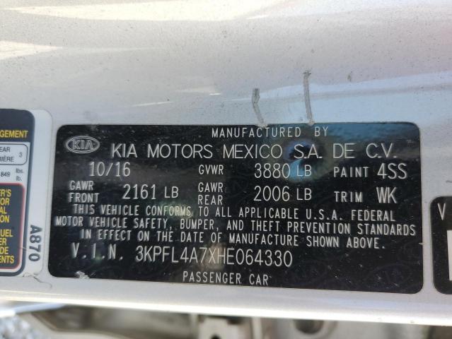 2017 KIA FORTE LX - 3KPFL4A7XHE064330